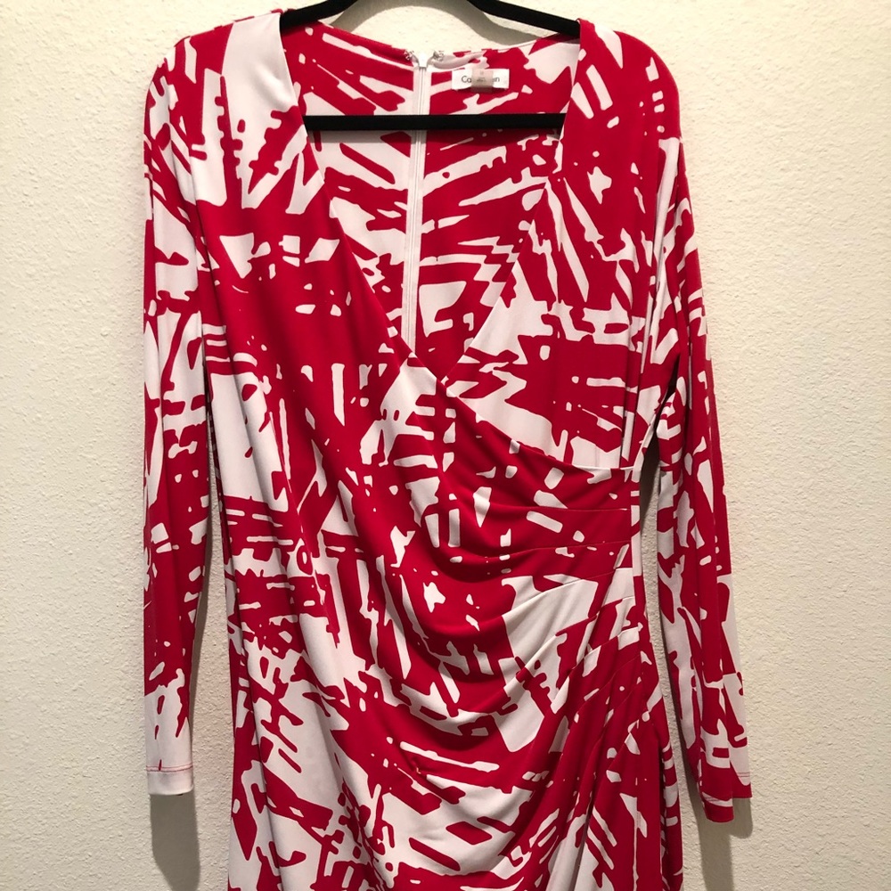 Calvin Klein Faux Wrap Dress